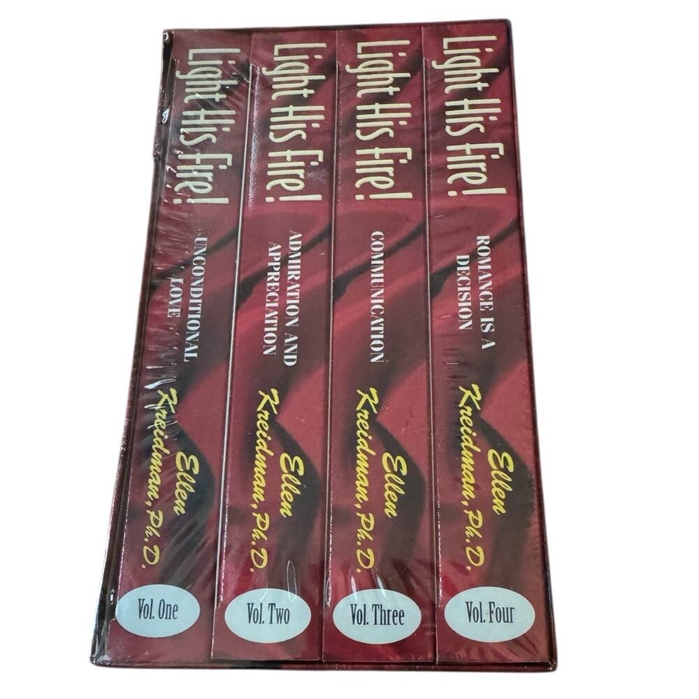 Light His Fire VHS Tapes Ellen Kreidman,‎ Ph.D Love Communication New Sealed